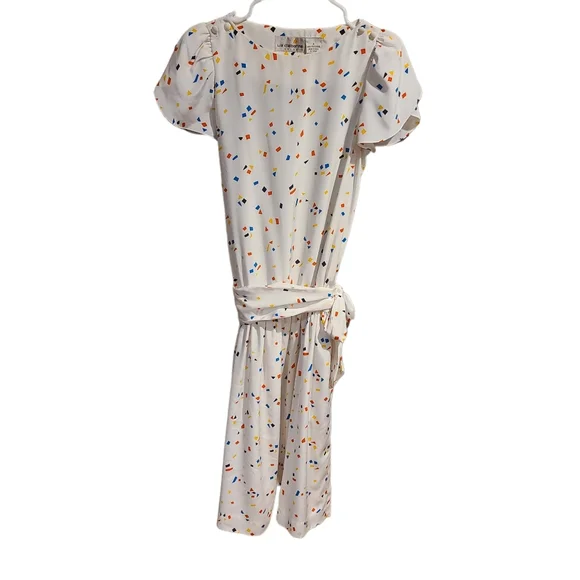 Vintage Liz Claiborne Confetti Petal Sleeve Dress - Picture 1 of 10